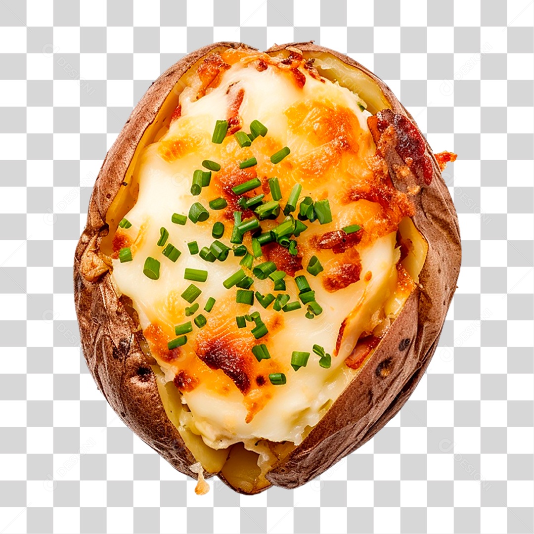 Batata Recheada PNG Transparente