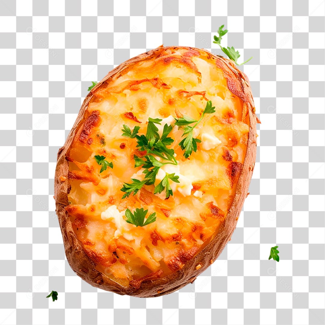 Batata Recheada PNG Transparente