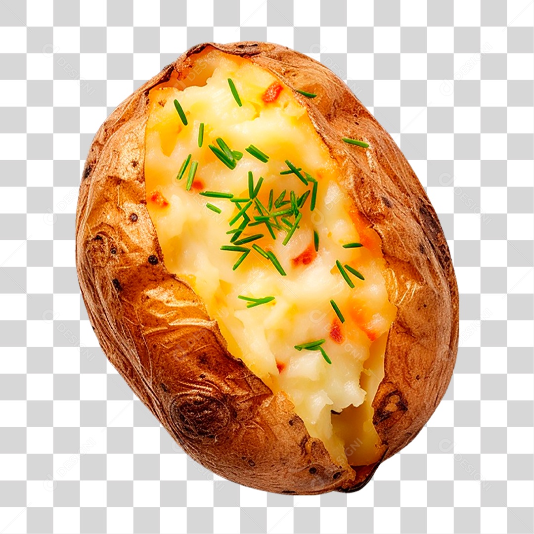 Batata Recheada PNG Transparente