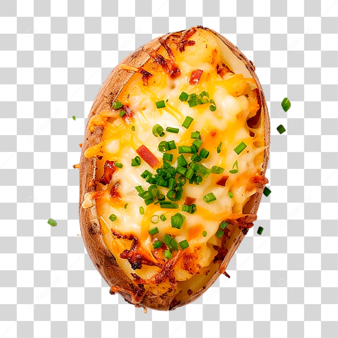 Batata Recheada PNG Transparente
