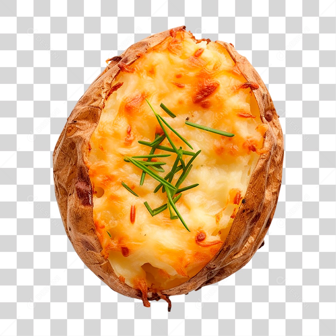 Batata Recheada PNG Transparente