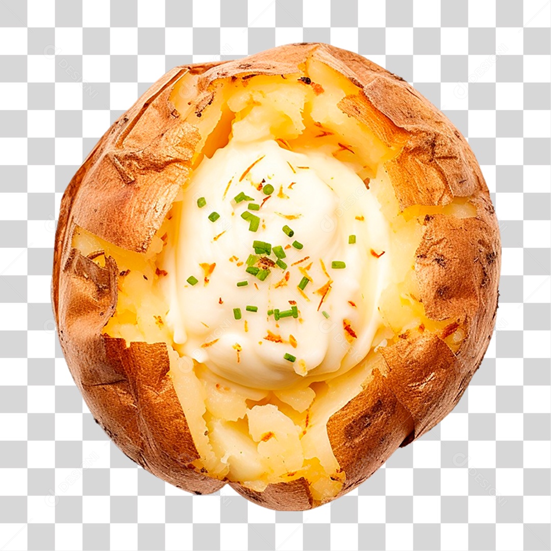 Batata Recheada PNG Transparente