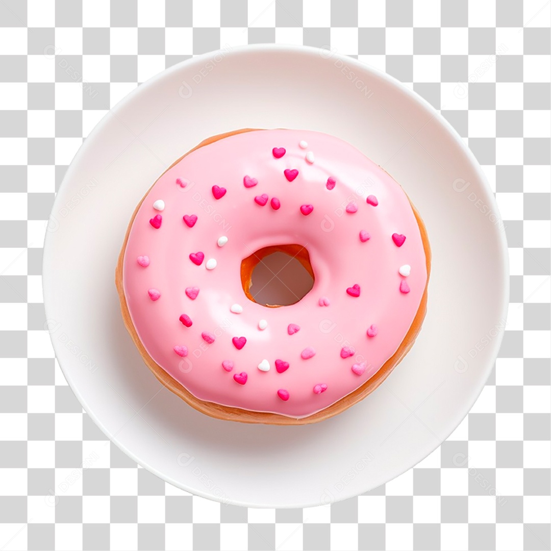 Prato com Rosquinha PNG Transparente