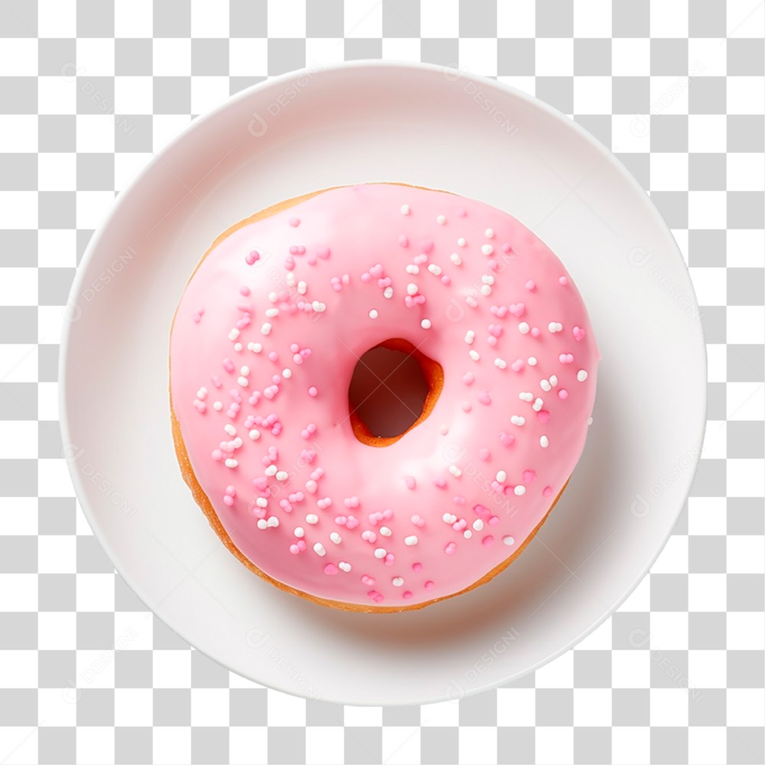 Prato com Rosquinha PNG Transparente