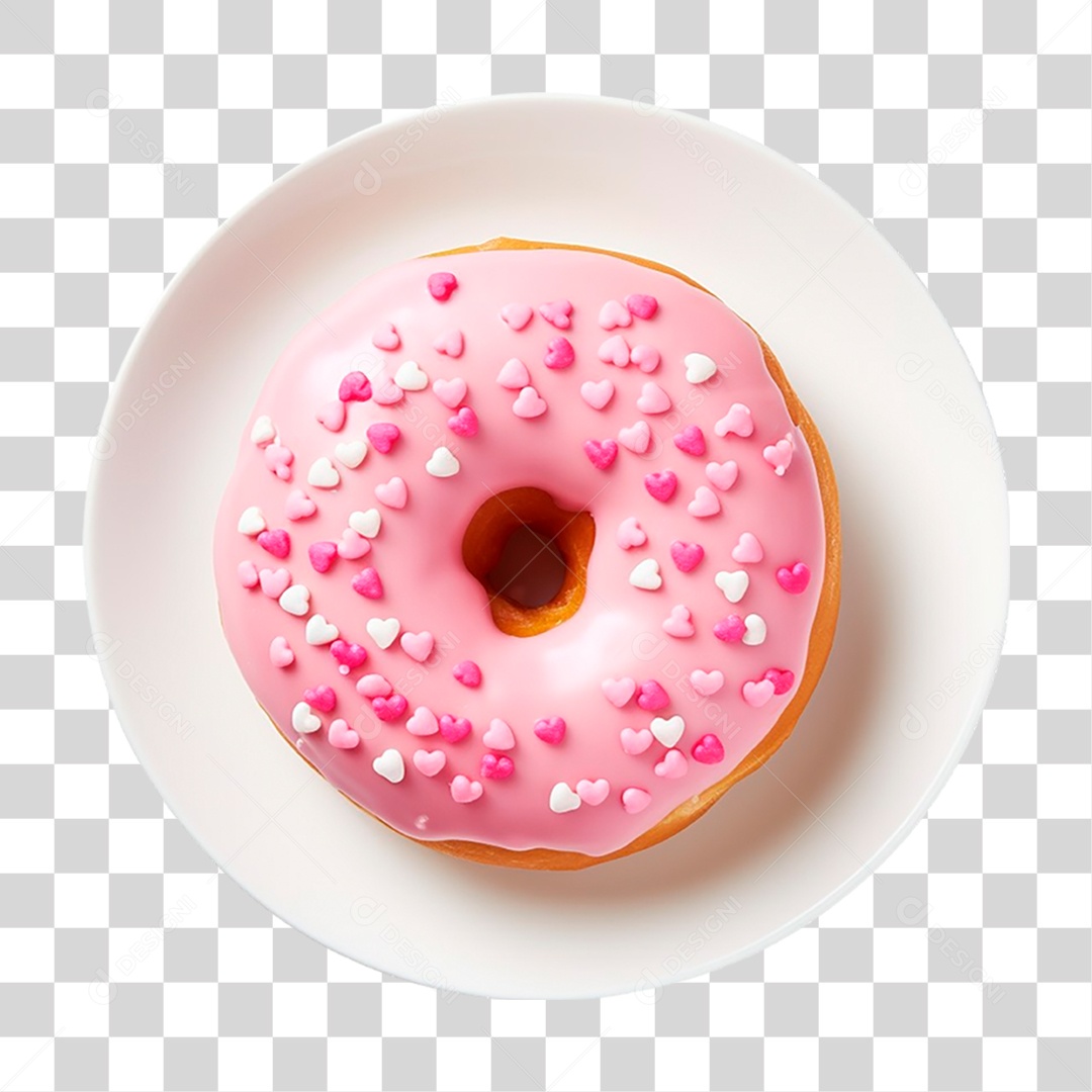 Prato com Rosquinha PNG Transparente