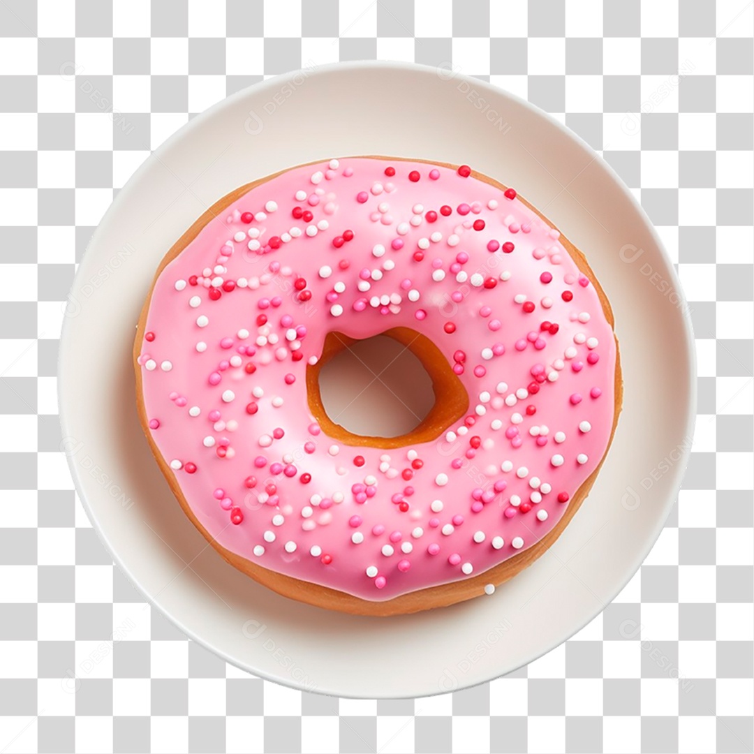 Prato com Rosquinha PNG Transparente