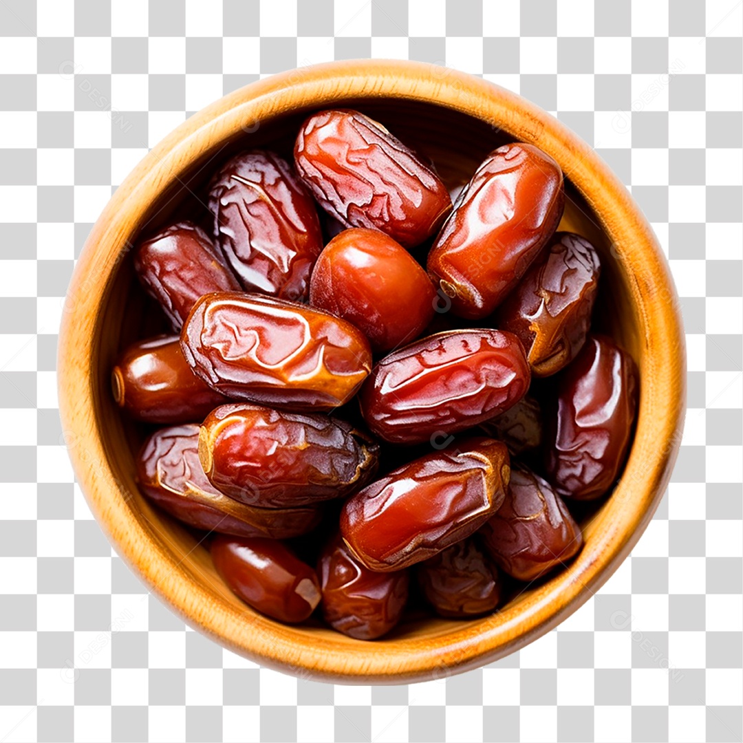 Tigela de Tâmaras PNG Transparente