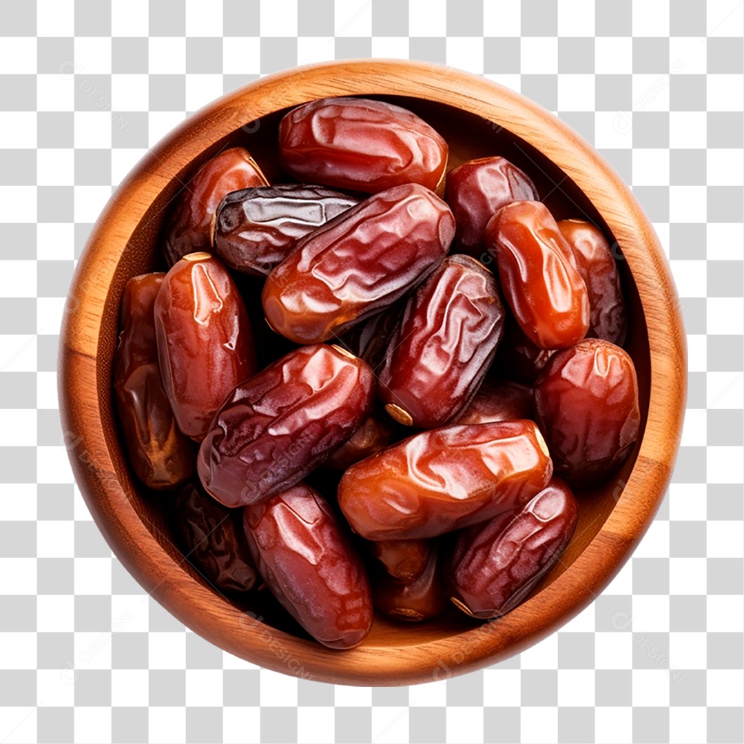 Tigela de Tâmaras PNG Transparente