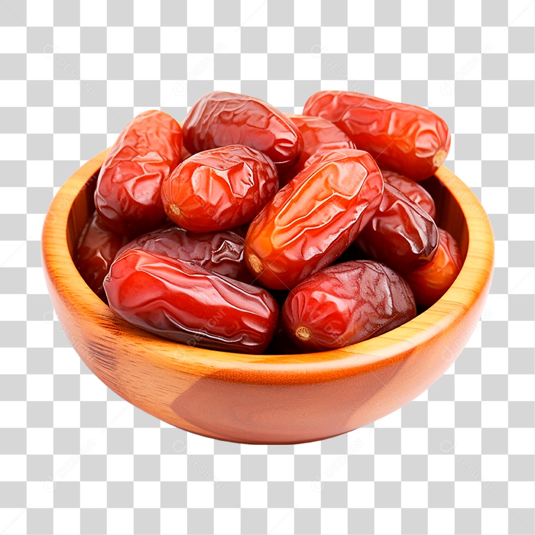 Tigela de Tâmaras PNG Transparente