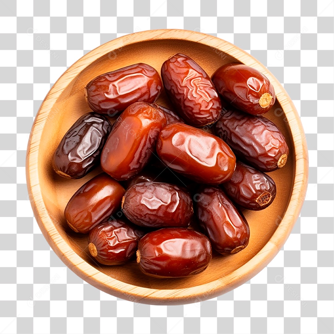 Tigela de Tâmaras PNG Transparente