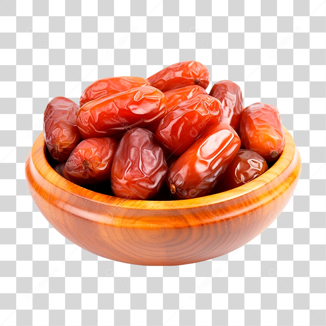 Tigela de Tâmaras PNG Transparente