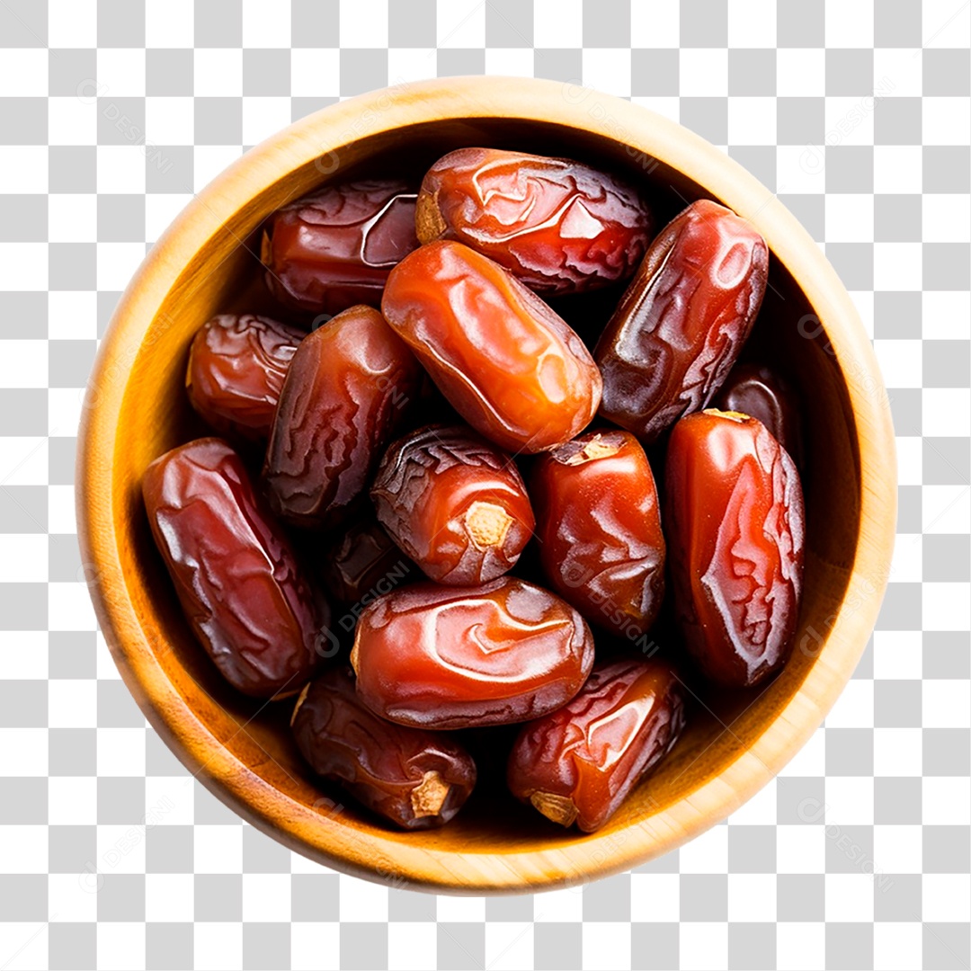 Tigela de Tâmaras PNG Transparente