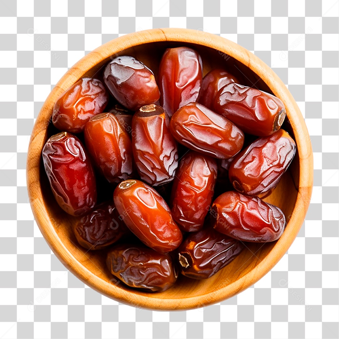 Tigela de Tâmaras PNG Transparente
