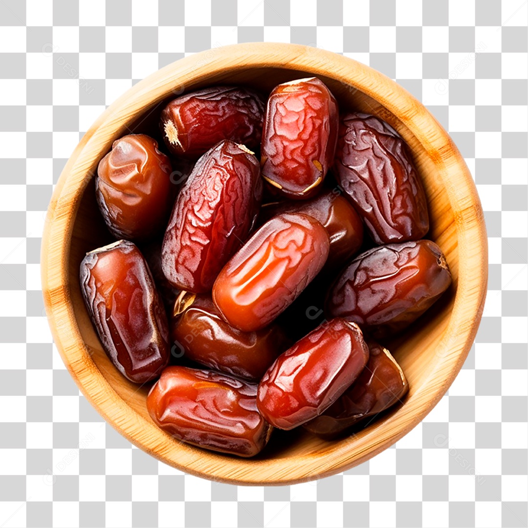 Tigela de Tâmaras PNG Transparente