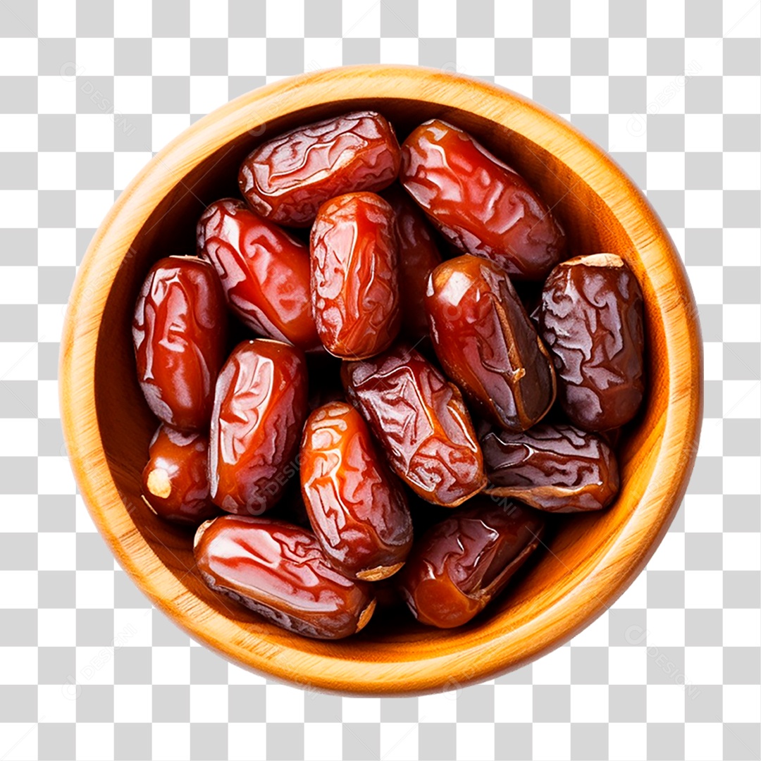 Tigela de Tâmaras PNG Transparente