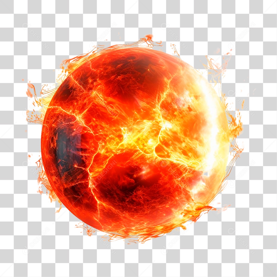 Sol Esfera PNG Transparente