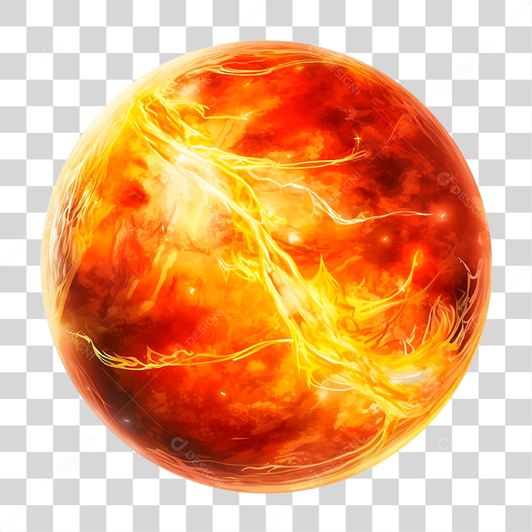 Sol Esfera PNG Transparente