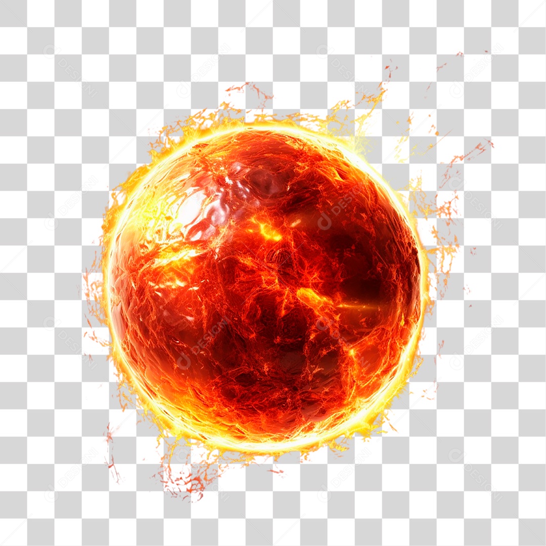Sol Esfera PNG Transparente