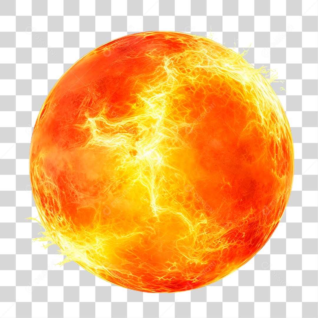 Sol Esfera PNG Transparente