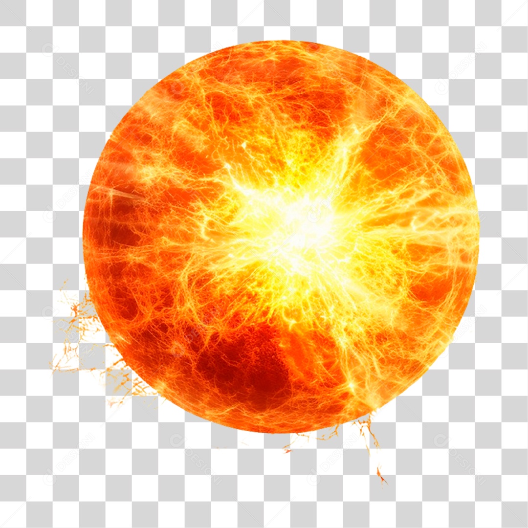 Sol Esfera PNG Transparente