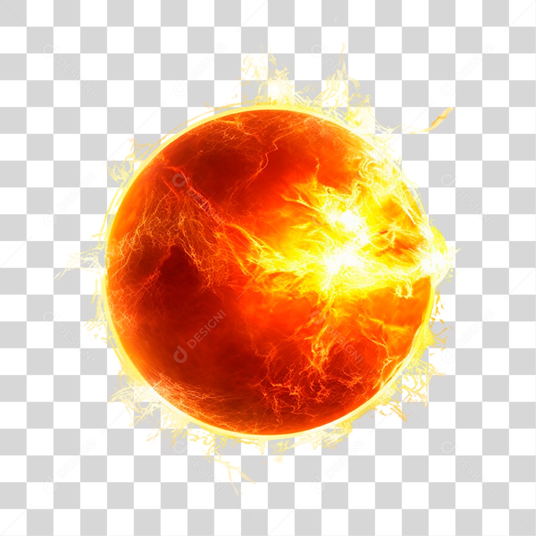 Sol Esfera PNG Transparente
