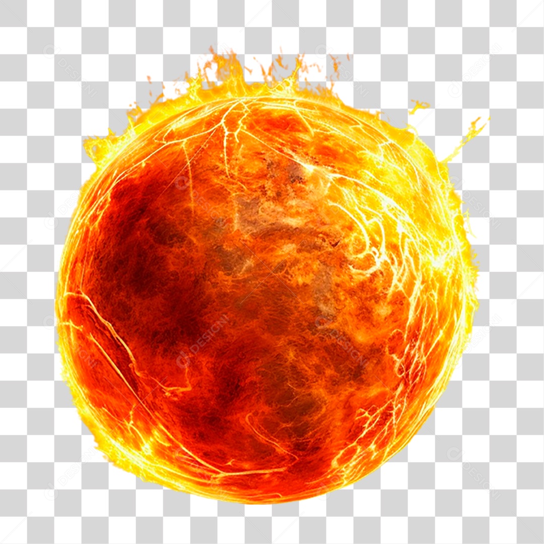 Sol Esfera PNG Transparente