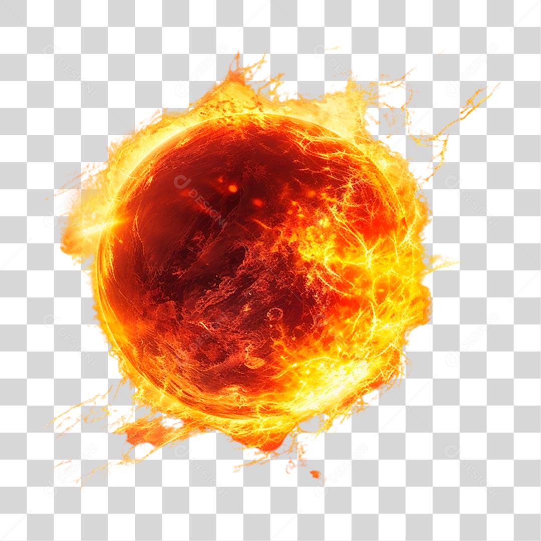 Sol Esfera PNG Transparente