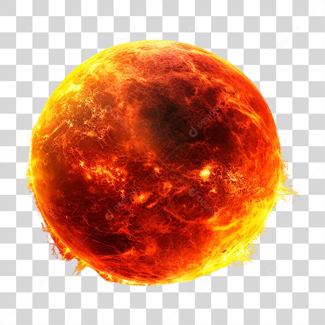 Sol Esfera PNG Transparente