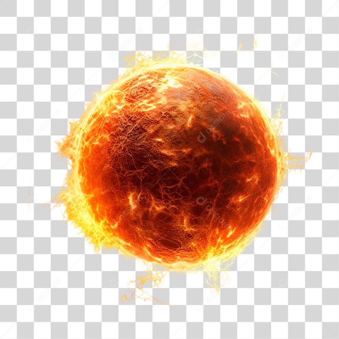 Sol Esfera PNG Transparente