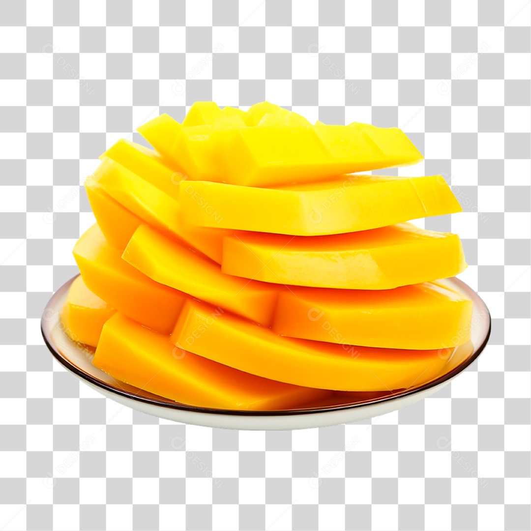 Prato de Manga Cortada PNG Transparente