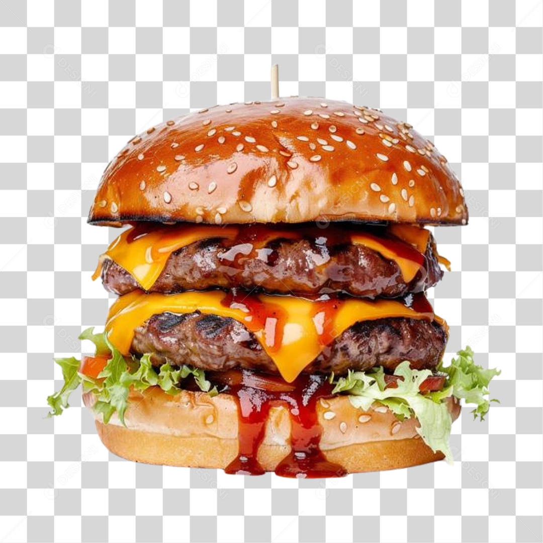 Hambúrguer Lanche PNG Transparente