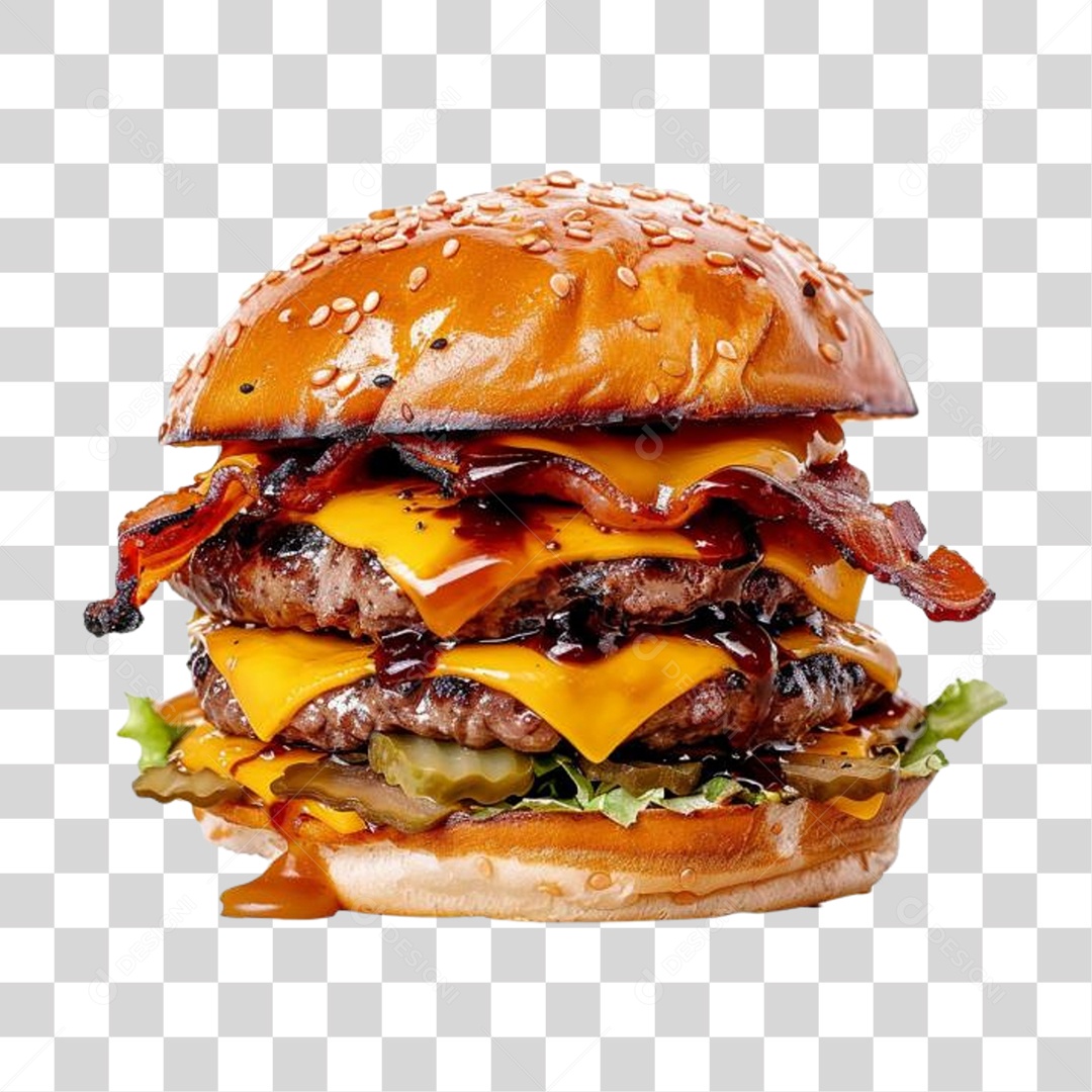 Hambúrguer Lanche PNG Transparente