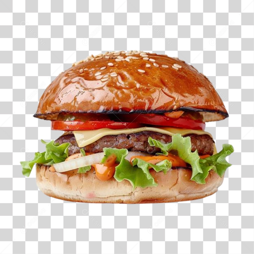 Hambúrguer Lanche PNG Transparente