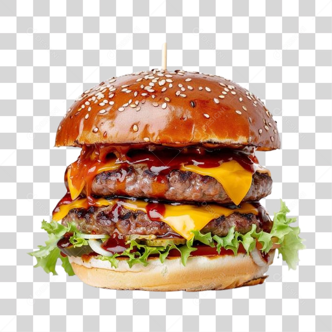 Hambúrguer Lanche PNG Transparente