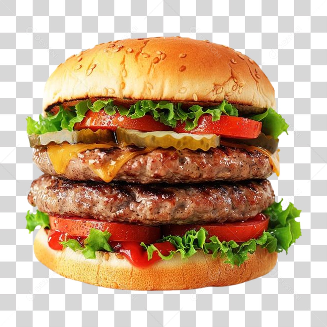 Hambúrguer Lanche PNG Transparente