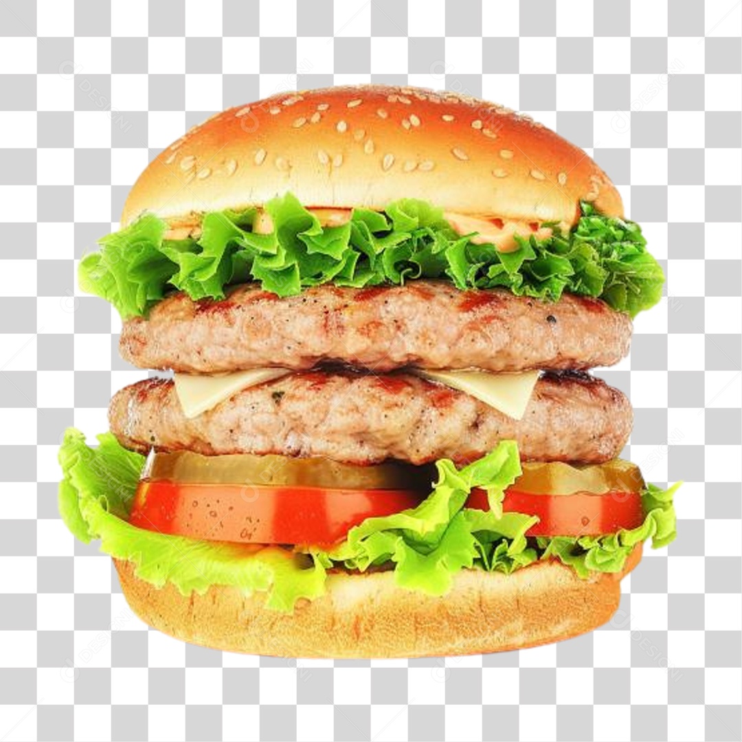 Hambúrguer Lanche PNG Transparente