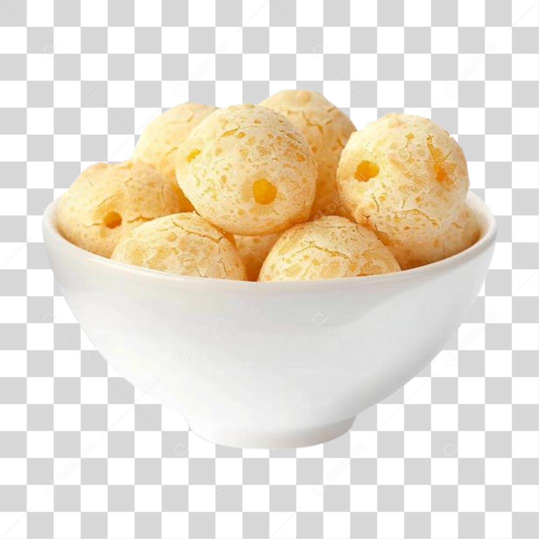 Pão de Queijo na Cesta PNG Transparente