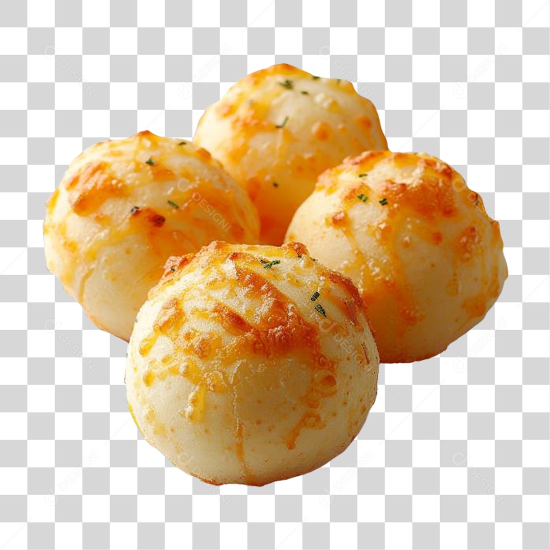 Pão de Queijo na Cesta PNG Transparente