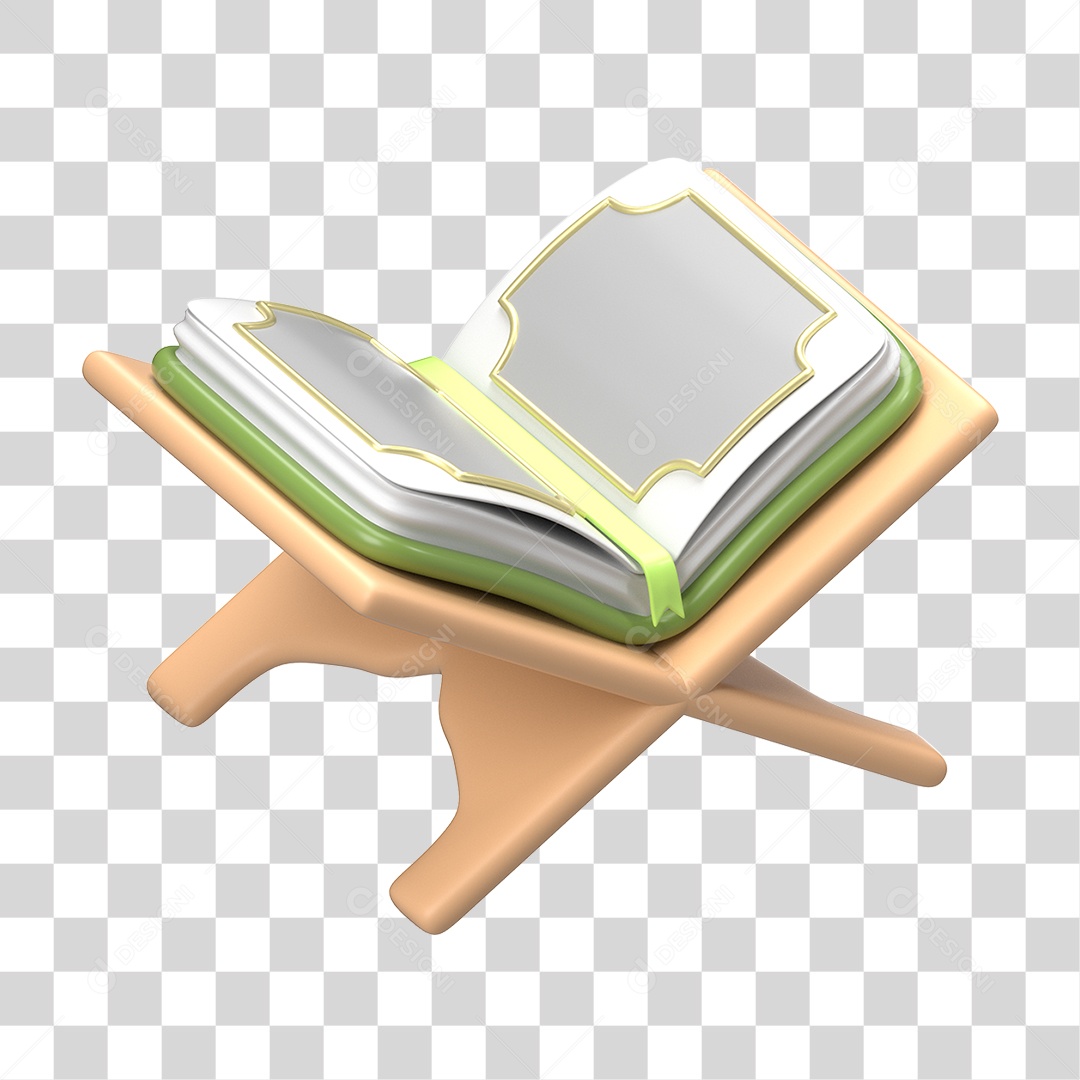 Ícone 3D Ilustração Islâmico do Ramadã PNG Transparente