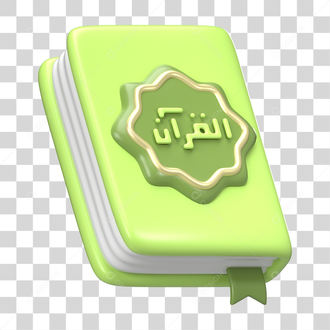 Ícone 3D Ilustração Islâmico do Ramadã PNG Transparente