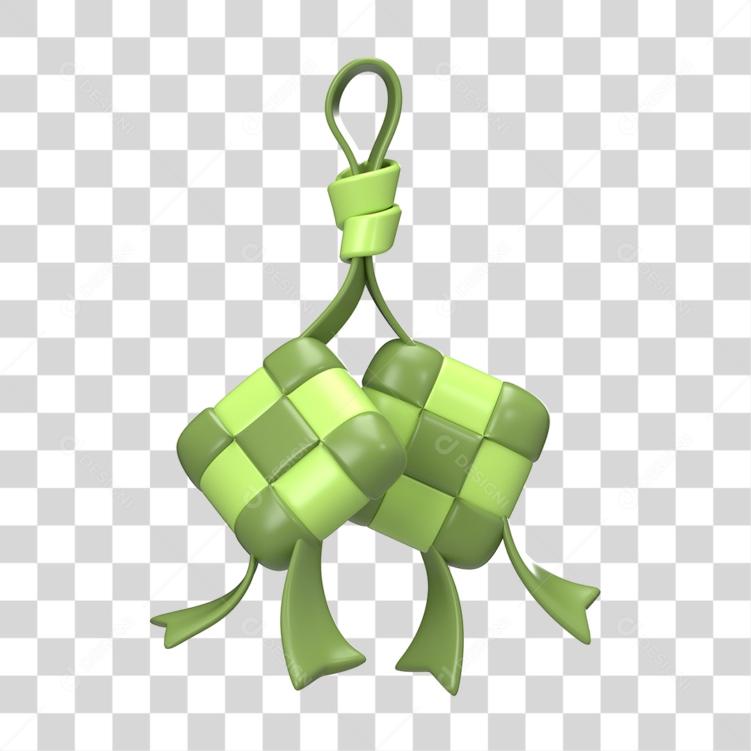 Ícone 3D Ilustração Islâmico do Ramadã PNG Transparente