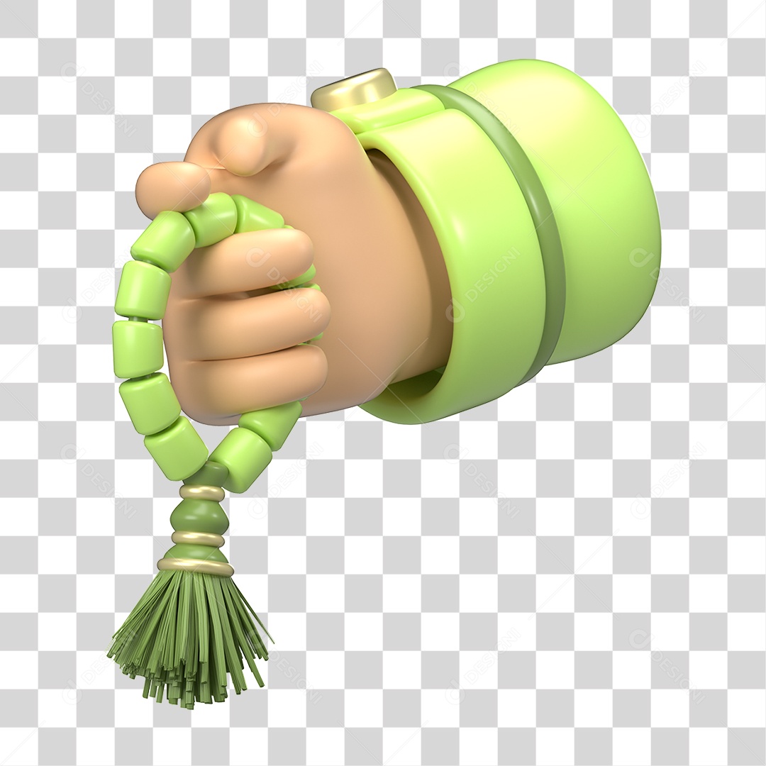 Ícone 3D Ilustração Islâmico do Ramadã PNG Transparente