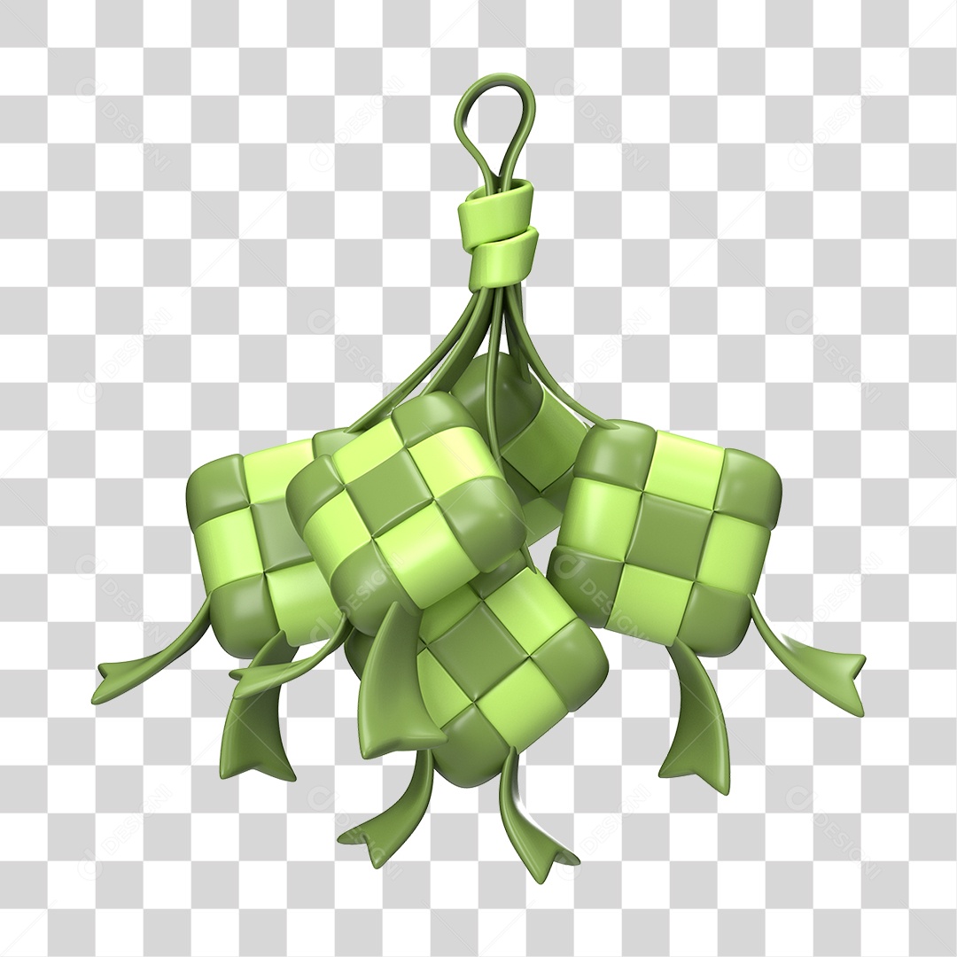 Ícone 3D Ilustração Islâmico do Ramadã PNG Transparente