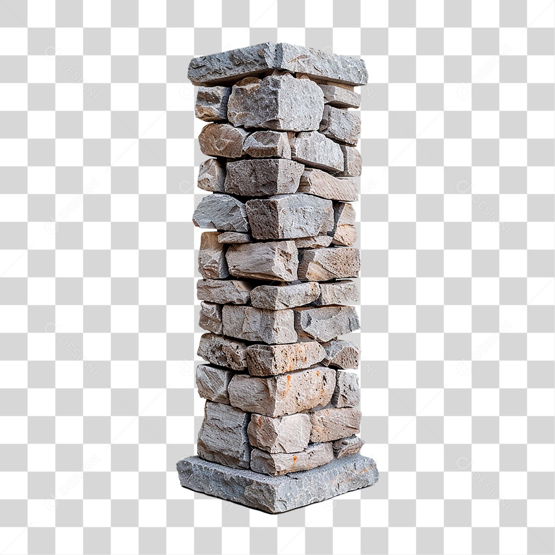 Pilar de Pedra PNG Transparente