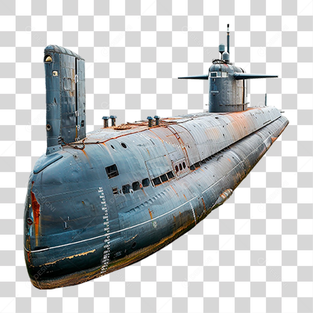 Submarino Alemão PNG Transparente