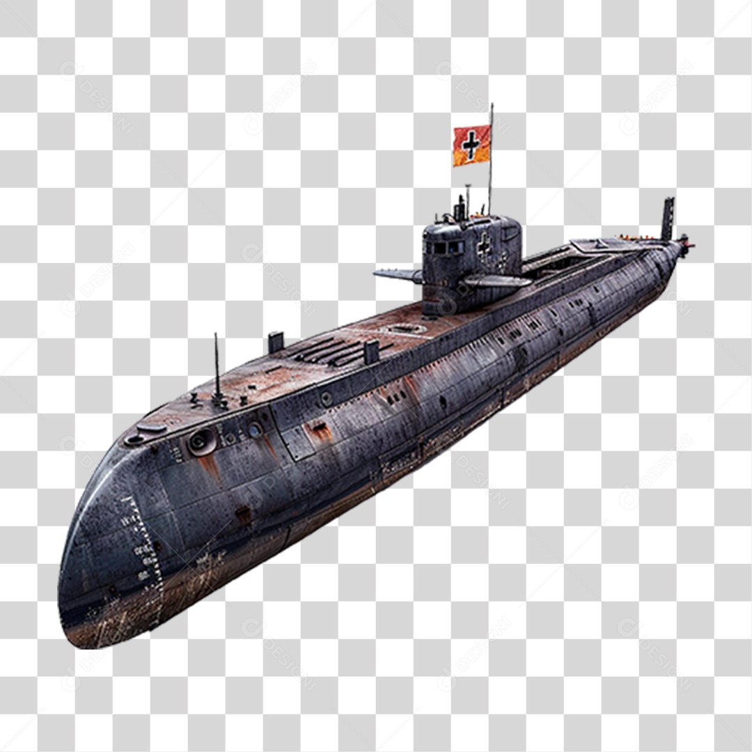 Submarino Alemão PNG Transparente