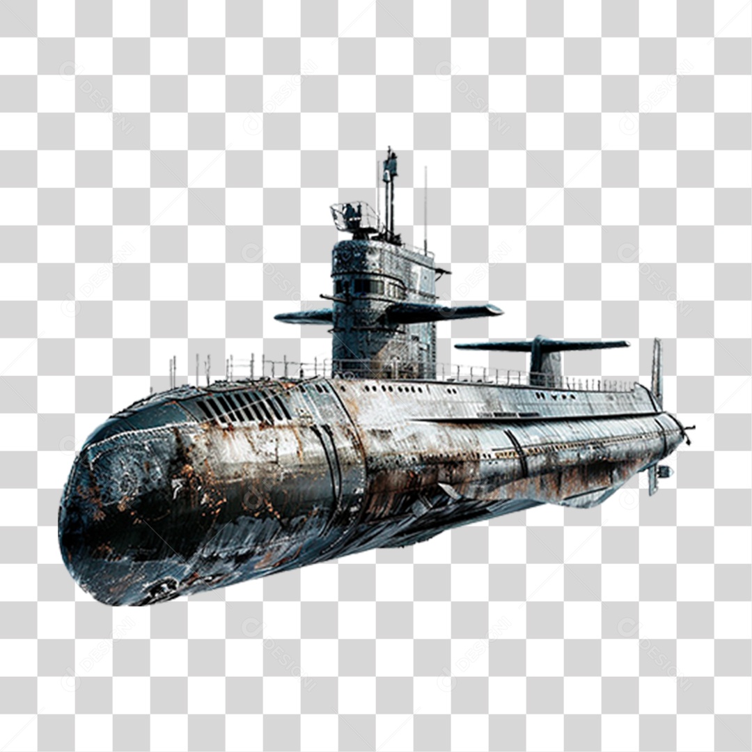 Submarino Alemão PNG Transparente