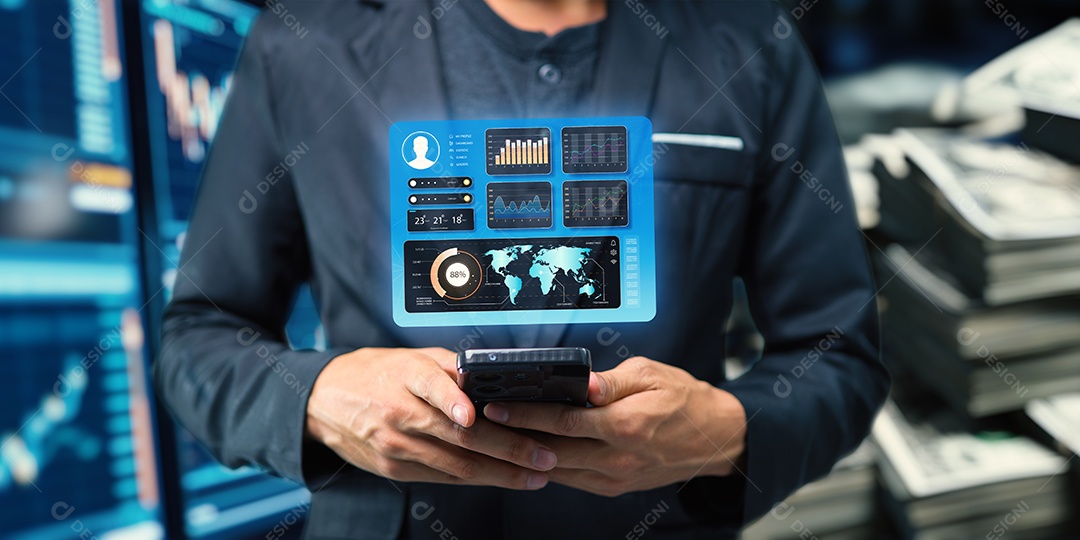 Pessoa de negócio empresária