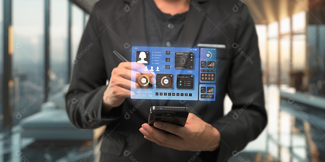 Pessoa de negócio empresária