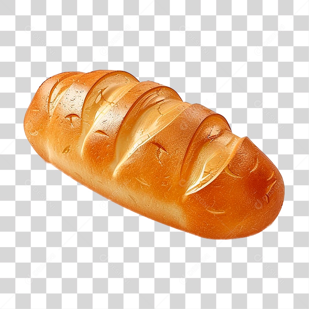 Elemento 3D Pão Caseiro PNG Transparente
